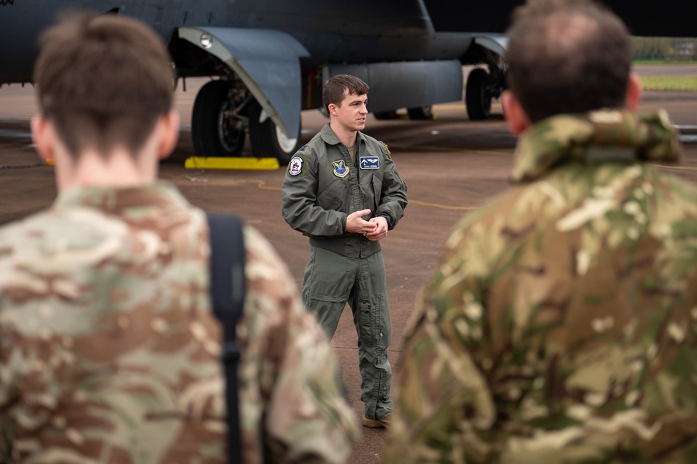 20 EBS hosts Royal Air Force Air Cadets for B-52 tour