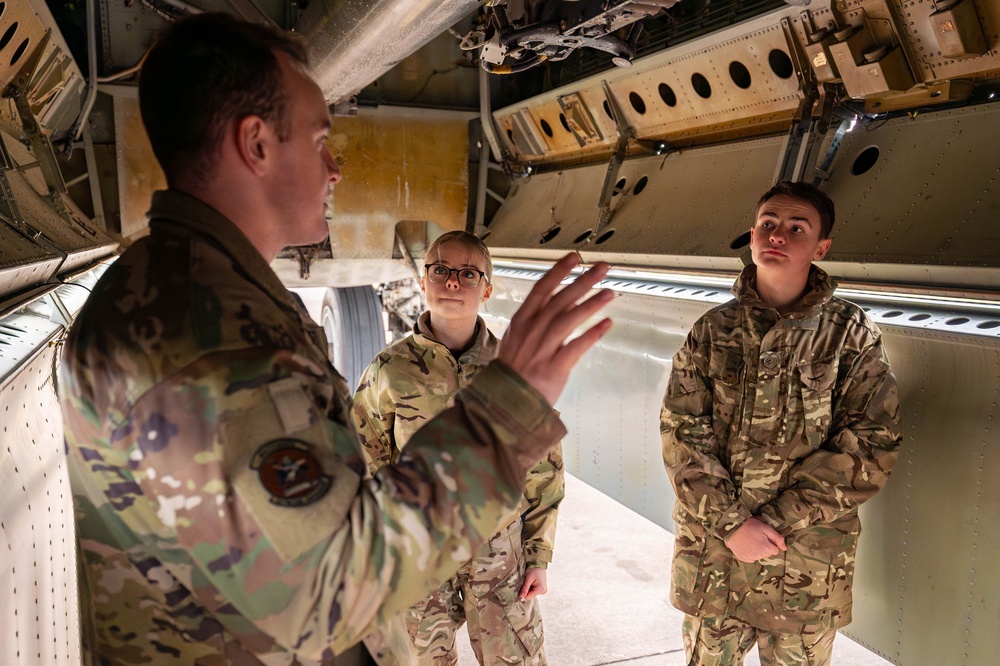 20 EBS hosts Royal Air Force Air Cadets for B-52 tour