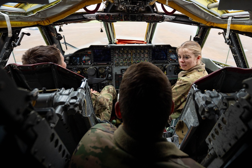 20 EBS hosts Royal Air Force Air Cadets for B-52 tour