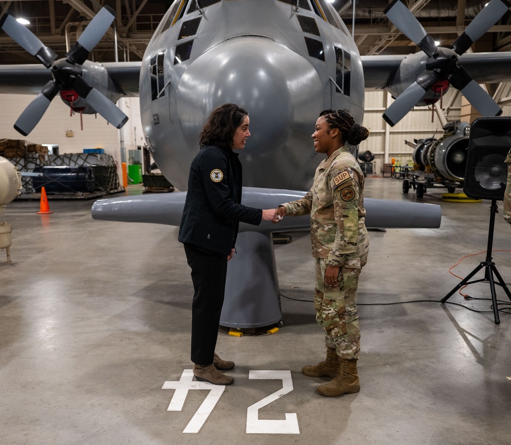 Under Secretary of the Air Force Melissa Dalton visits 37th Training Wing