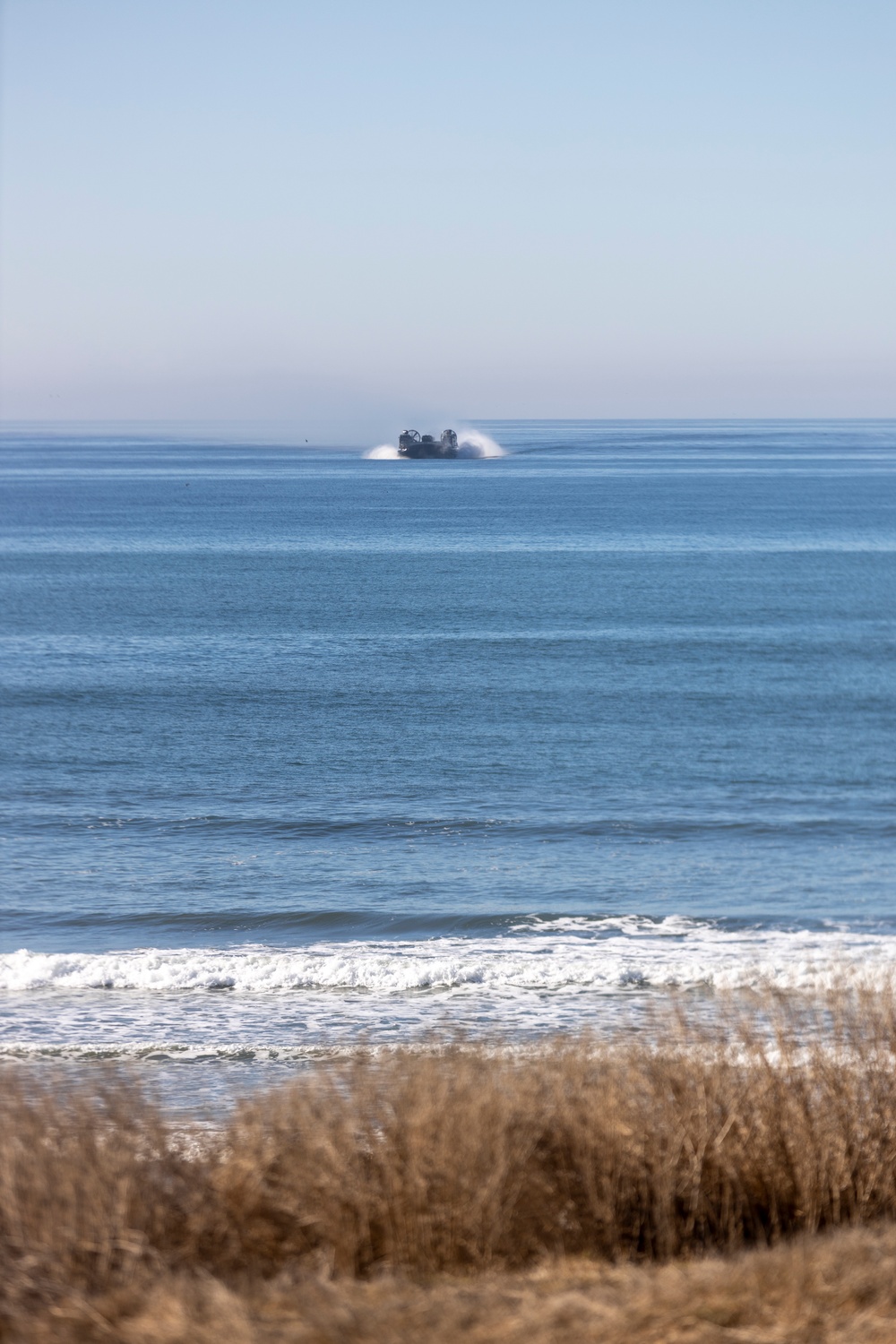 U.S. Navy LCACs offload equipment during Steel Knight 24