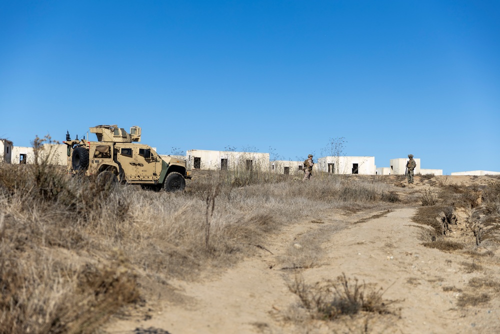 U.S. Navy LCACs offload equipment during Steel Knight 24