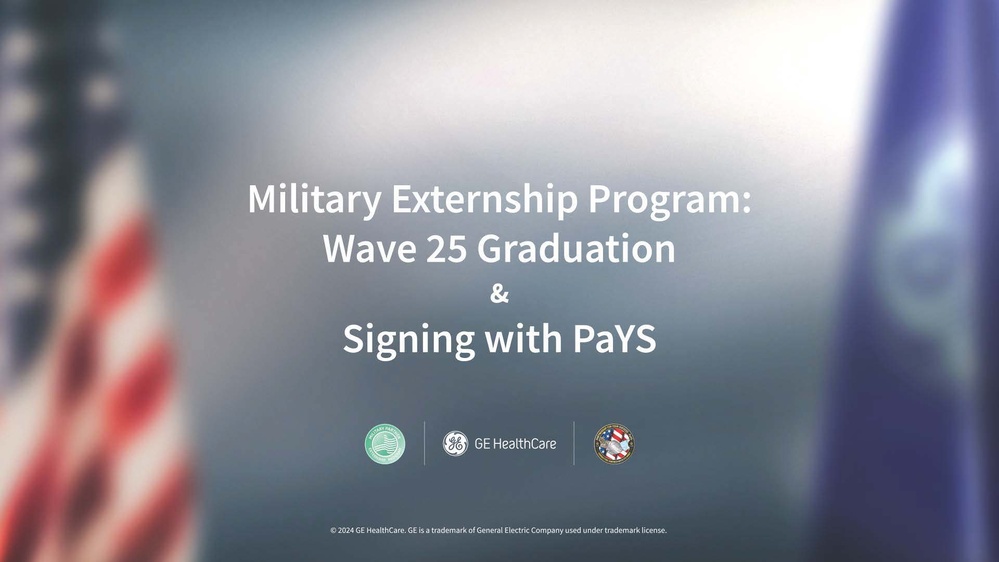 GE HealthCare joins the Army's PaYS Program