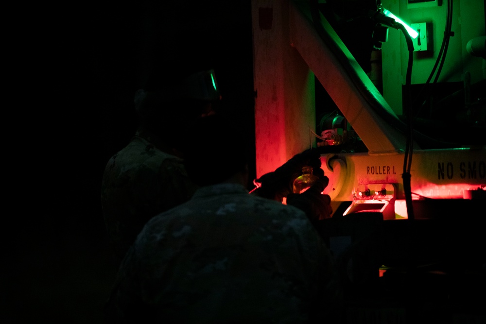 603d conduct night FARP ops on HAAF