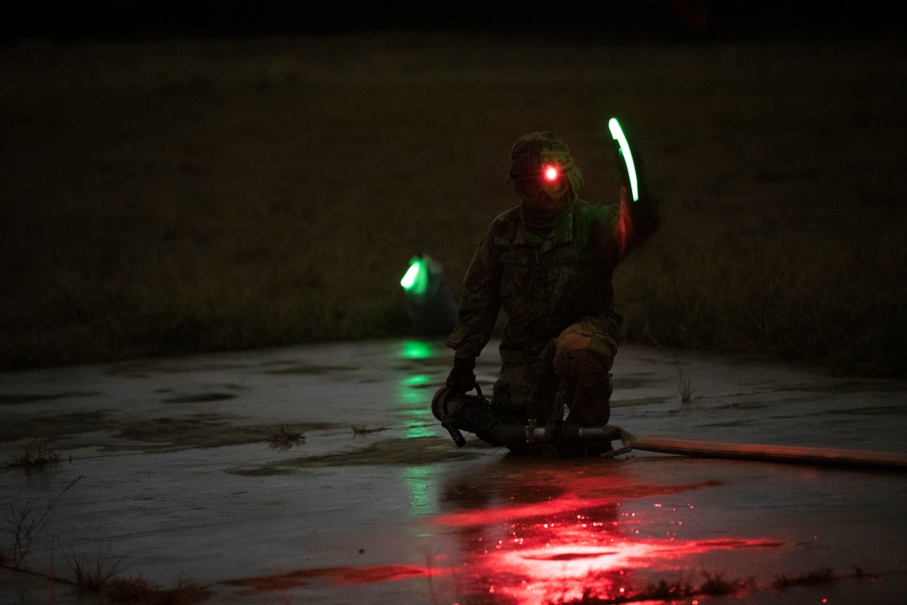 603d conduct night FARP ops on HAAF