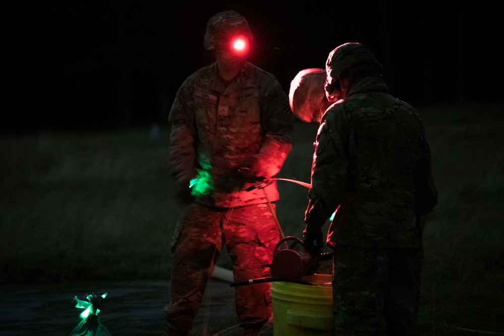 603d conduct night FARP ops on HAAF