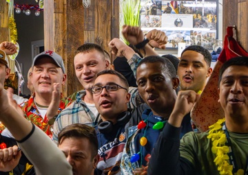 Deployed Soldiers Celebrate Christmas with Live Participation in Football Game