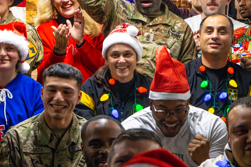 Deployed Soldiers Celebrate Christmas with Live Participation in Football Game