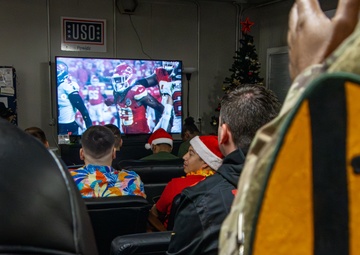 Deployed Soldiers Celebrate Christmas with Live Participation in Football Game