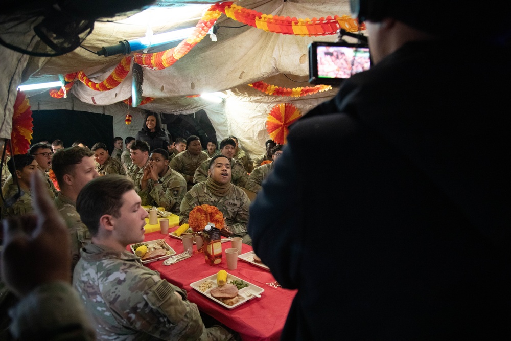 U.S. Soldiers Celebrate Thanksgiving in Poland