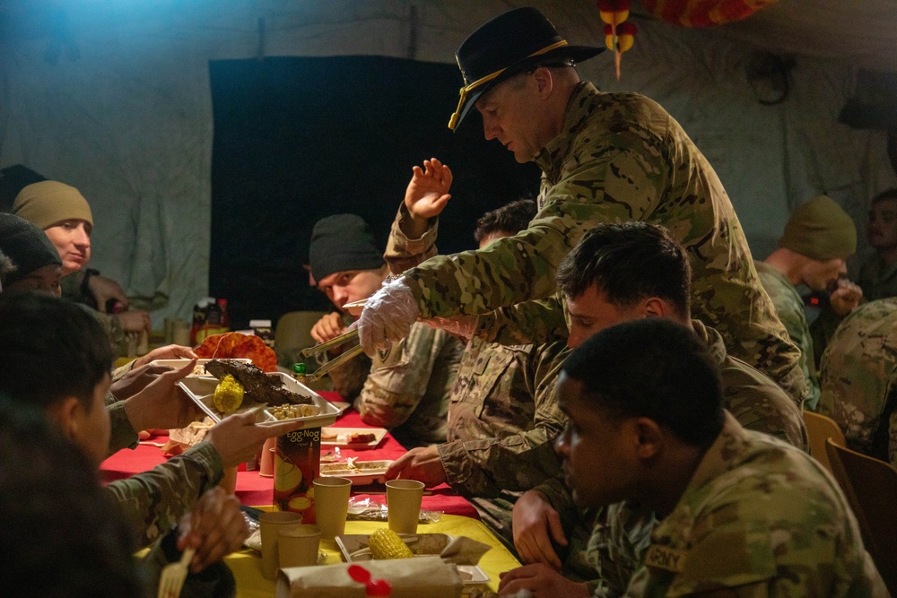 U.S. Soldiers Celebrate Thanksgiving in Poland