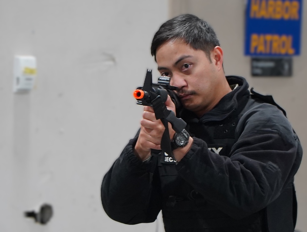 Auxiliary Security Force training onboard Naval Weapons Station Yorktown