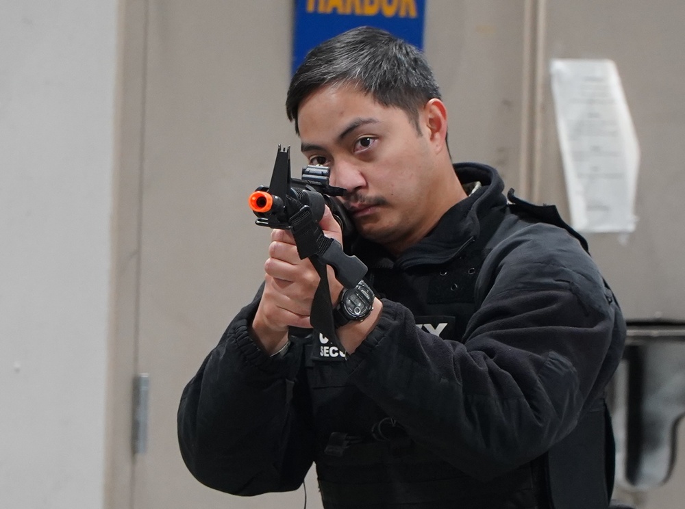 Auxiliary Security Force training onboard Naval Weapons Station Yorktown