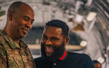 Actor Anthony Anderson tours the 379th AEW