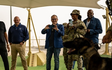 Actor Anthony Anderson tours the 379th AEW