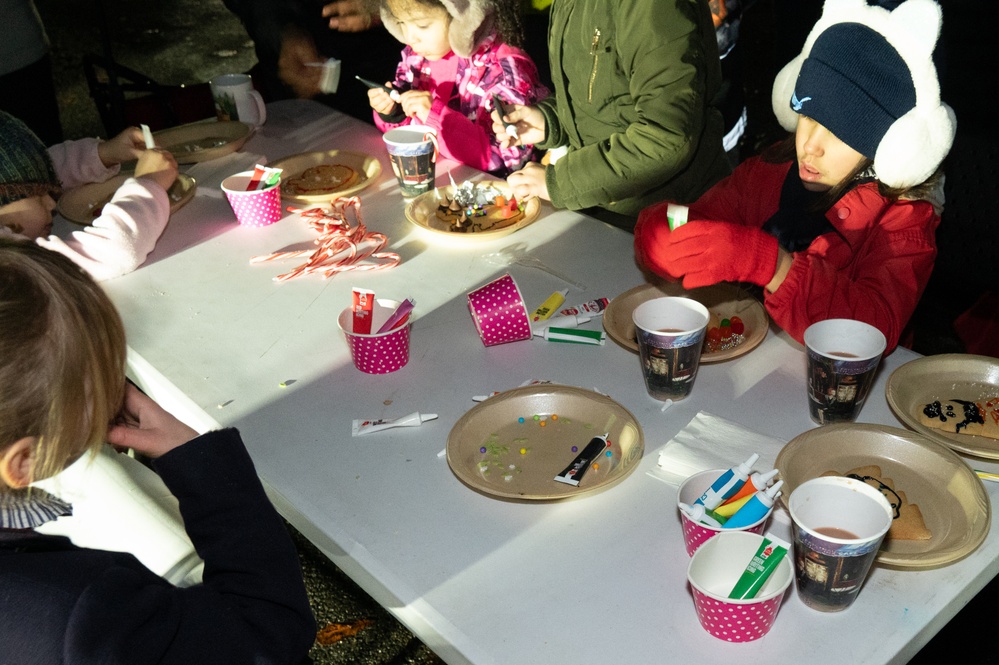 RAF Fairford 2024 tree lighting