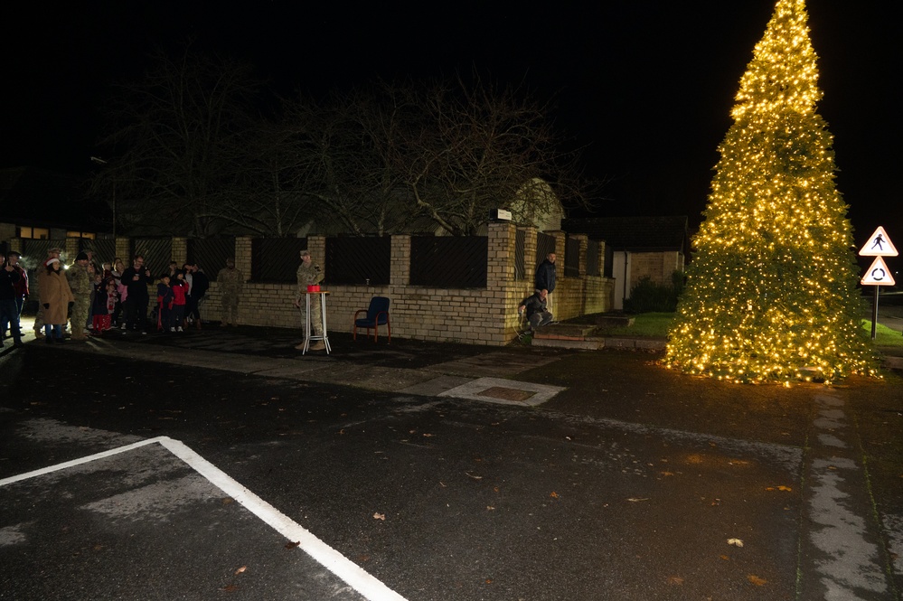 RAF Fairford 2024 tree lighting