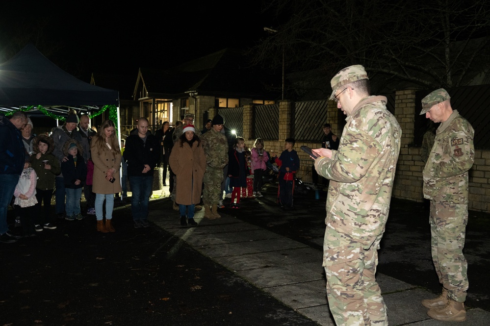 RAF Fairford 2024 tree lighting