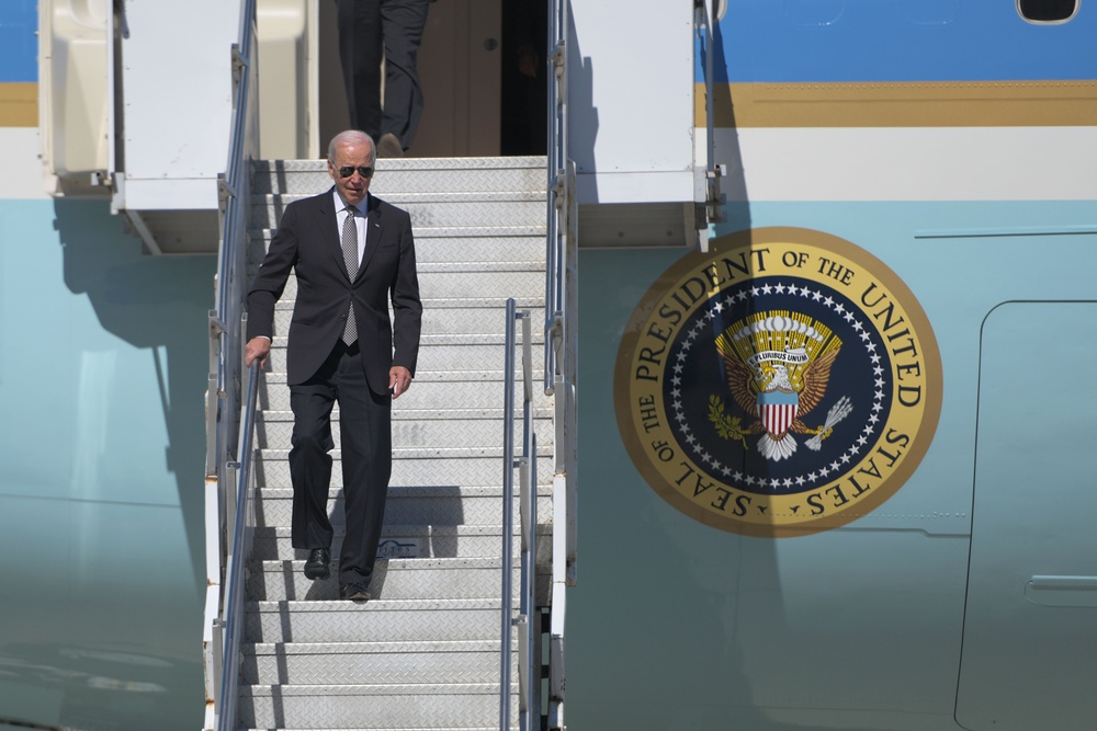 President Biden Visits 105th Airlift Wing, NY Air National Guard