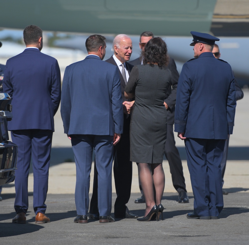 President Biden Visits 105th Airlift Wing, NY Air National Guard