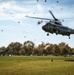 President Joe Biden lands at Fort McNair