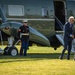 President Joe Biden lands at Fort McNair