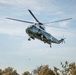 President Joe Biden lands at Fort McNair