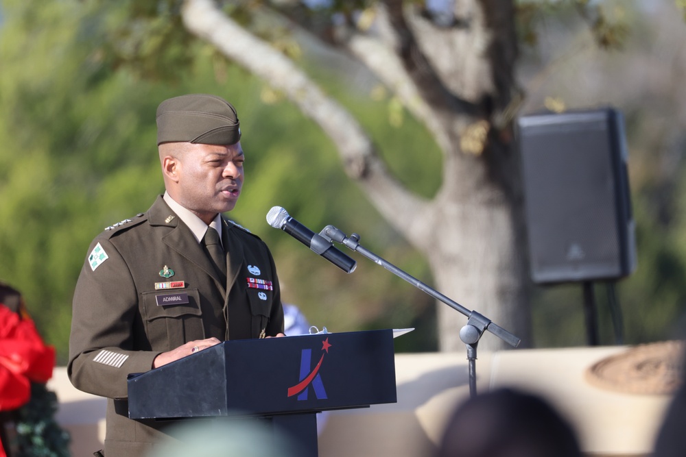 Lt. Gen. Admiral Address for Wreaths for Vets Ceremony