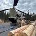 The California Army National Guard and the Stanislaus National Forest collaborate to deliver critical supplies in wilderness.