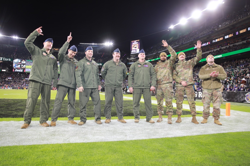 The Pilots and their Crew Receive On-Field Recognition (2 of 3)