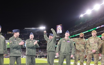 The Pilots and their Crew Receive On-Field Recognition (3 of 3)