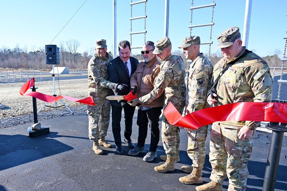 Joint Base McGuire-Dix-Lakehurst. Ribbon cutting ceremony for its new NATO Standard Obstacle Course. 2, December 2024.