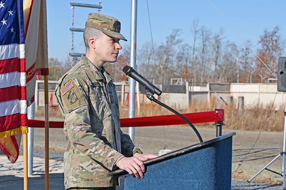 Joint Base McGuire-Dix-Lakehurst. Ribbon cutting ceremony for its new NATO Standard Obstacle Course. 2, December 2024.