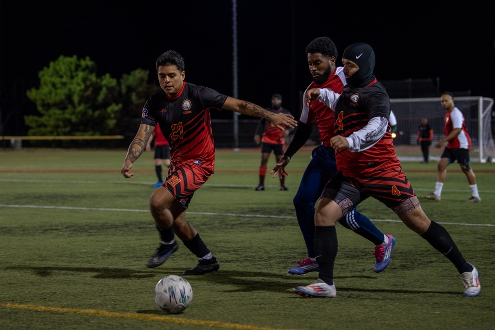 USS John C. Stennis (CVN 74) Soccer Team Competes in Norfolk League