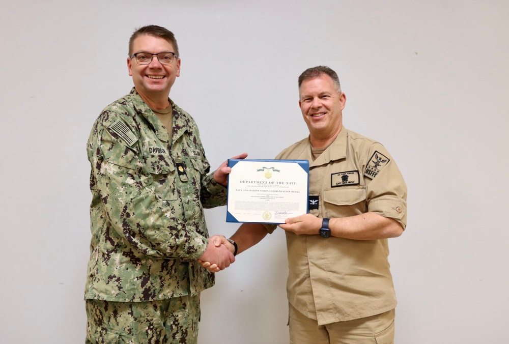 LCDR Davidson Receives Medal