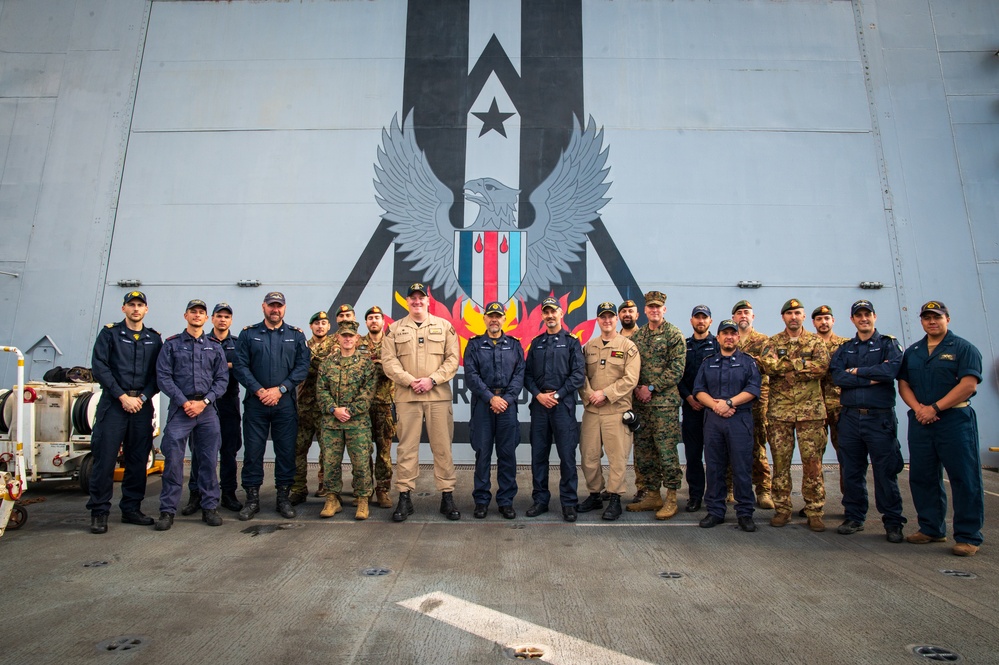 USS New York Hosts Commander of Italian Second Naval Division