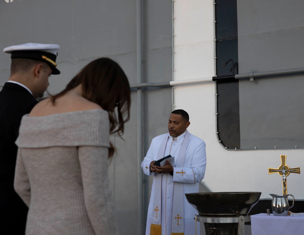 USS Makin Island Baptism