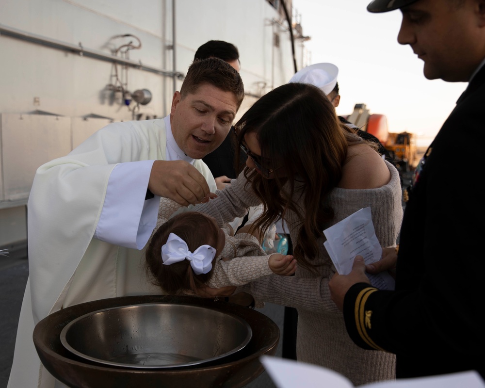 USS Makin Island Baptism