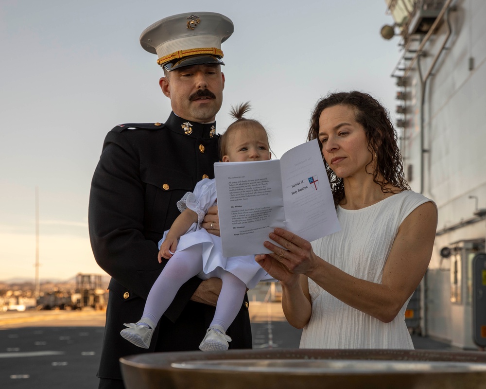 USS Makin Island Baptism