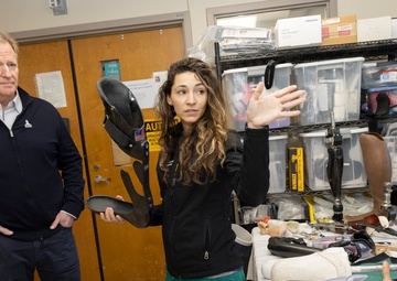 NFL Commissioner Visits Walter Reed