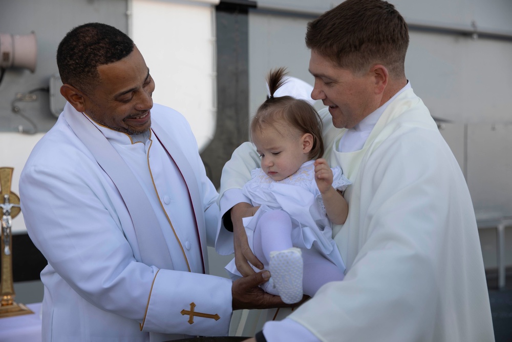 USS Makin Island Baptism