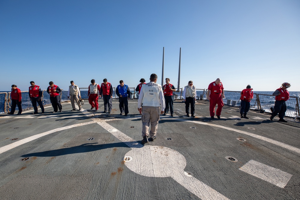 Flight Quarters aboard the USS Cole