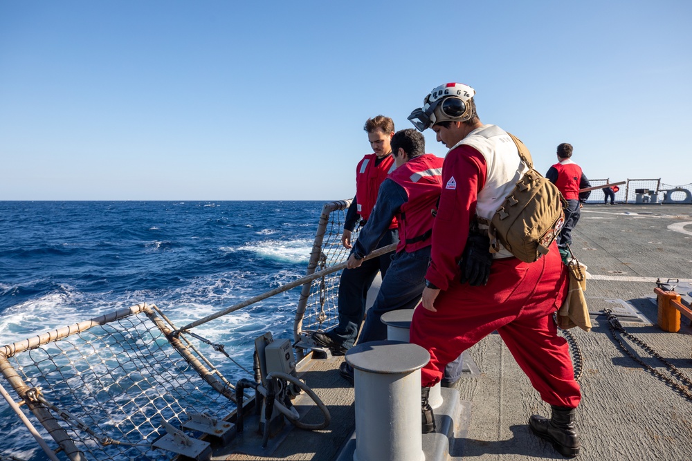 Flight Quarters aboard the USS Cole