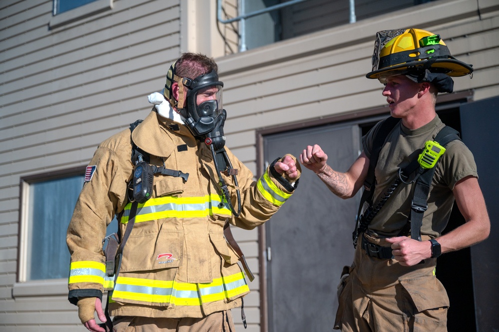 Hurlburt firefighters showcase skills to 1 SOW leadership