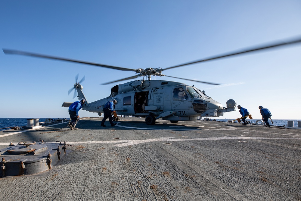 Flight Quarters aboard the USS Cole