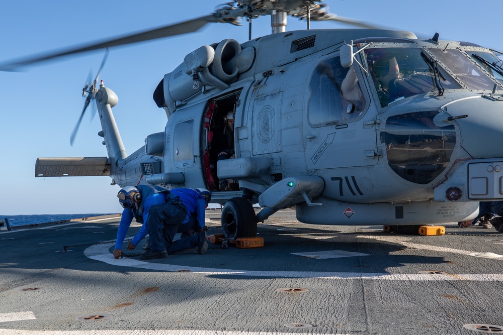 Flight Quarters aboard the USS Cole