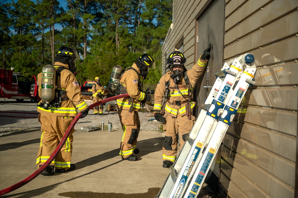 Hurlburt firefighters showcase skills to 1 SOW leadership