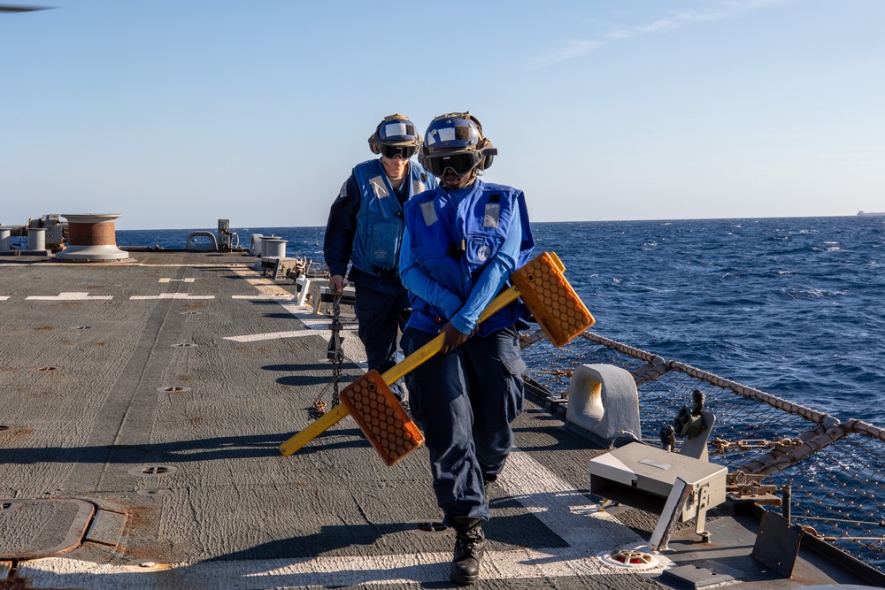 Flight Quarters aboard the USS Cole