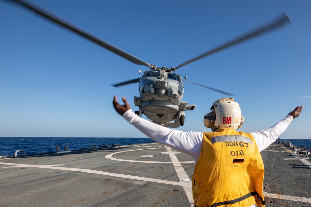 Flight Quarters aboard the USS Cole