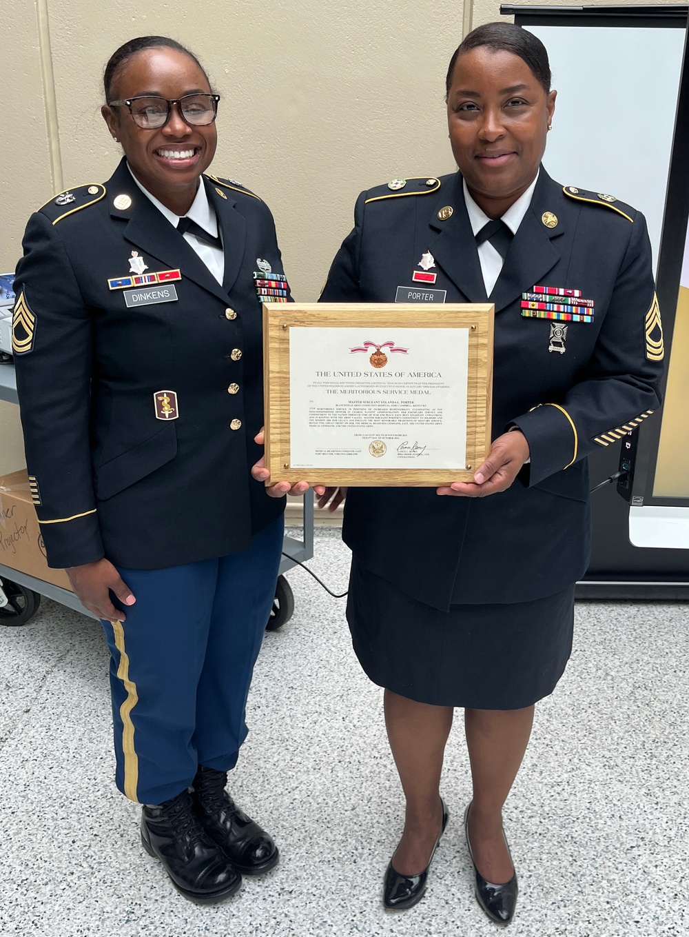 BACH’s Master Sgt. Yolanda Porter Retires
